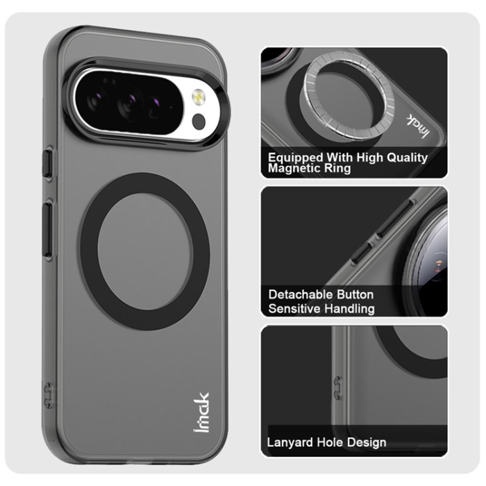 Imak - IMAK Google Pixel 10/10 Pro Mobilskal Magsafe Candy - Svart