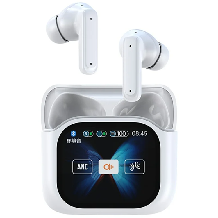 TWS Trådlösa Bluetooth-Hörlurar In-Ear BY16 5.4 Noise-Cancelling (Vit)