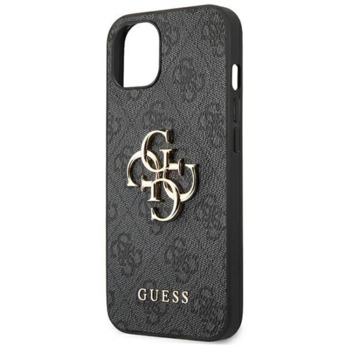 Guess - GUESS iPhone 14 Skal 4G Big Metal Logo - Grå