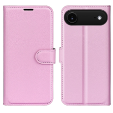 Amorus - AMORUS iPhone Air Plånboksfodral Flipstativ Litchi - Rosa