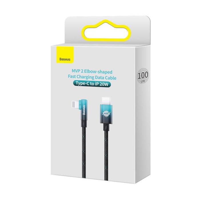 BASEUS - Baseus USB-C till Lightning kabel 20W MVP 2 Vinklad 1m