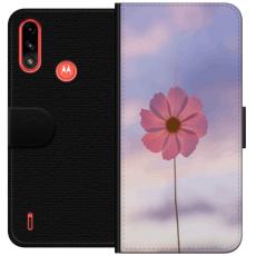 iSecrets - Plånboksfodral till Motorola Moto E7 Power med Rosa blomma
