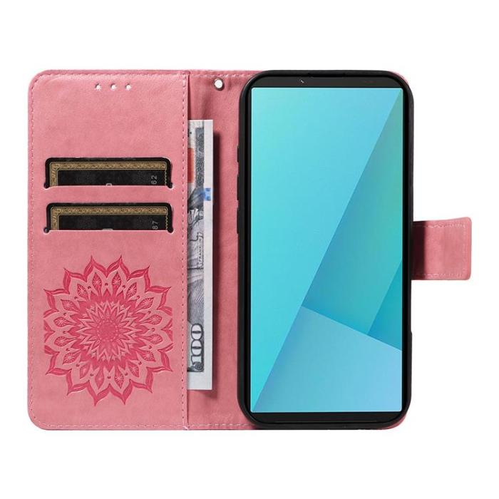 A-One Brand - Sony Xperia 10 VII Plånboksfodral Sunflower Imprinted - Rosa