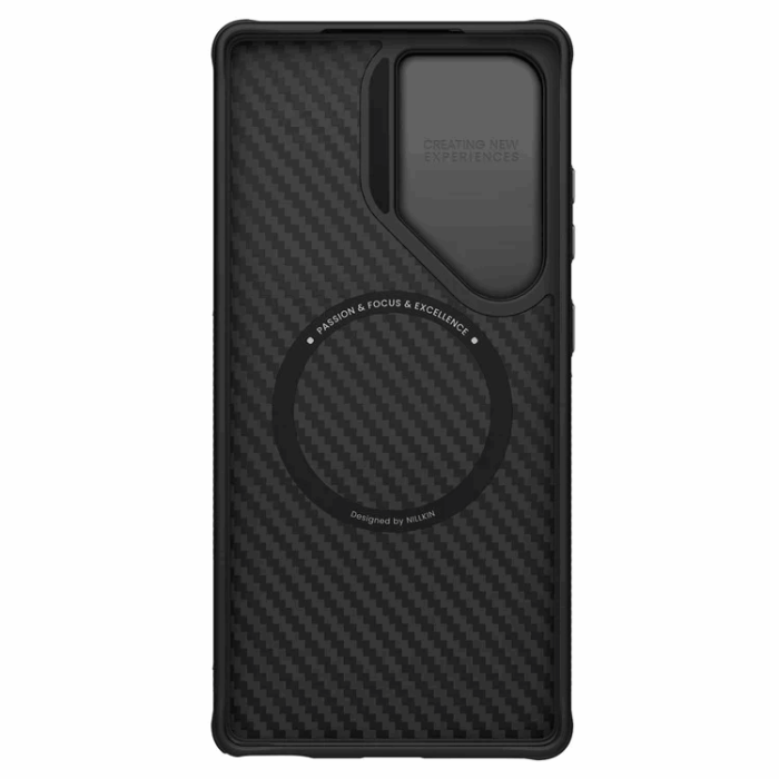 Nillkin - Nillkin Galaxy S25 Ultra Mobilskal Magsafe Aramid Fiber Linsskydd
