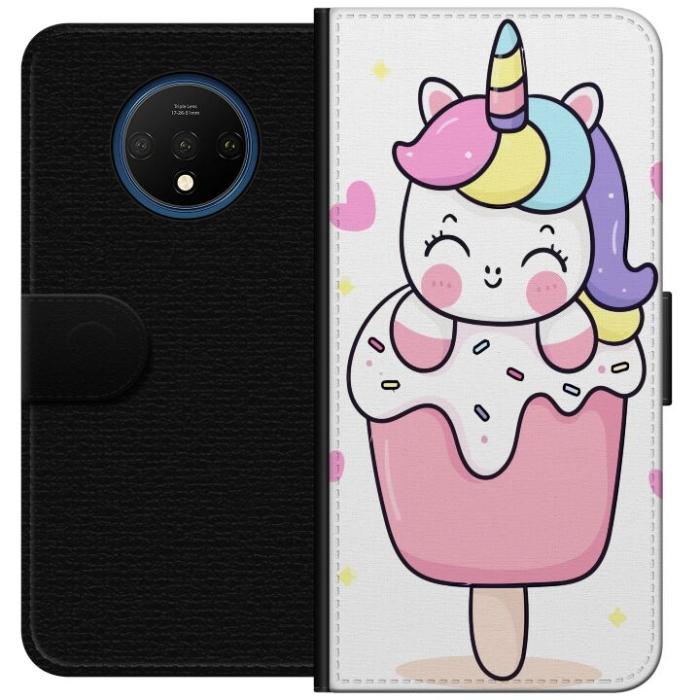iSecrets - Plånboksfodral till OnePlus 7T med Glad enhörning