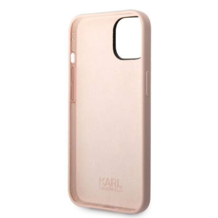 KARL LAGERFELD - Karl Lagerfeld iPhone 14 Plus Skal Silicone Ikonik - Rosa
