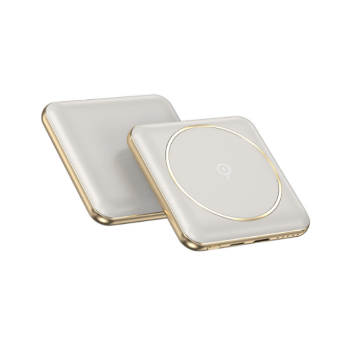 OEM - Magsafe Mini Magnetic Trådlös Powerbank 5000 mAh - Vit