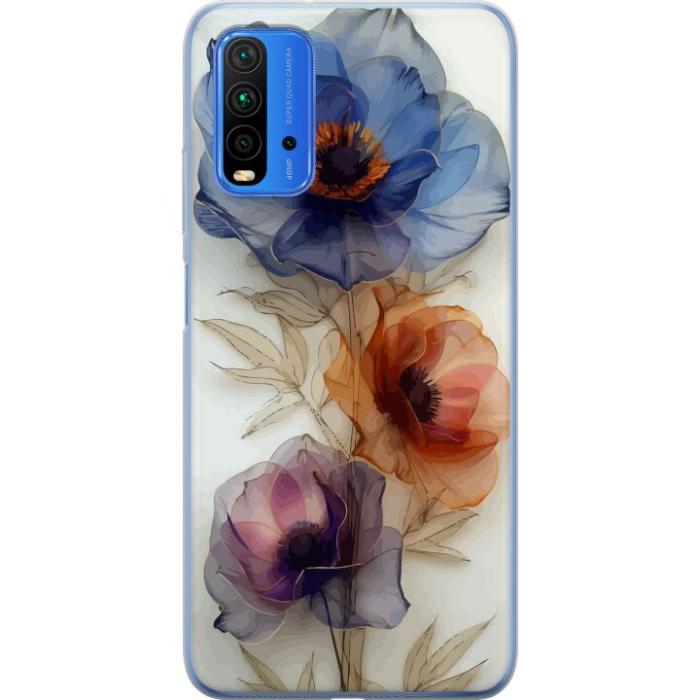 iSecrets - Mobilskal till Xiaomi Redmi Note 9 4G med Silkesblommor