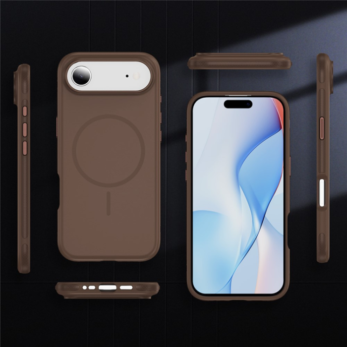 A-One Brand - iPhone Air Mobilskal MagSafe PC + TPU Shockproof - Kaffe