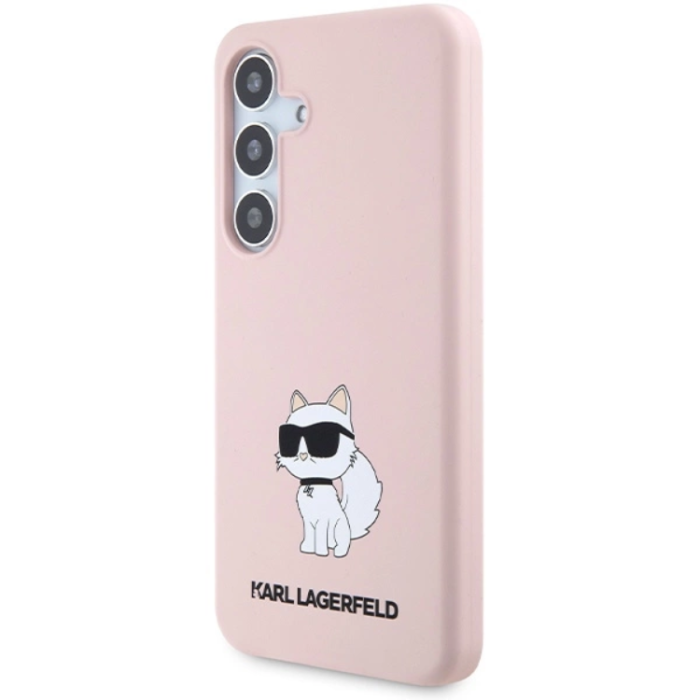 KARL LAGERFELD - Karl Lagerfeld Galaxy S24 Mobilskal Silikon Choupette - Rosa