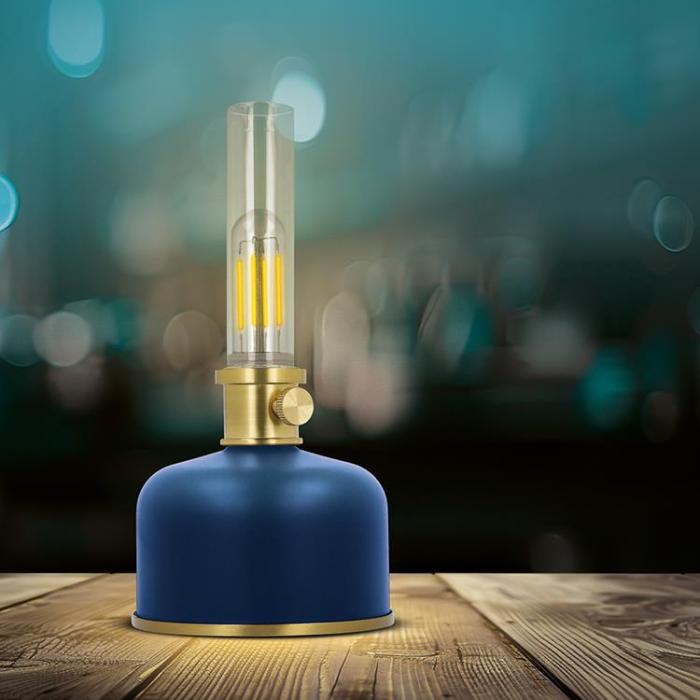 Forever Light - Forever Light Petroleum LED Lampa FLR-35 - Blå