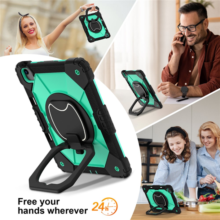 A-One Brand - iPad Air 13(2025/2024) Skal Kickstand - Svart/Mintgrön