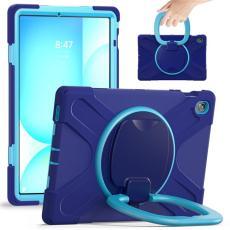 A-One Brand - Galaxy Tab S10 FE Plus Skal Kickstand Handle Grip - Marinblå