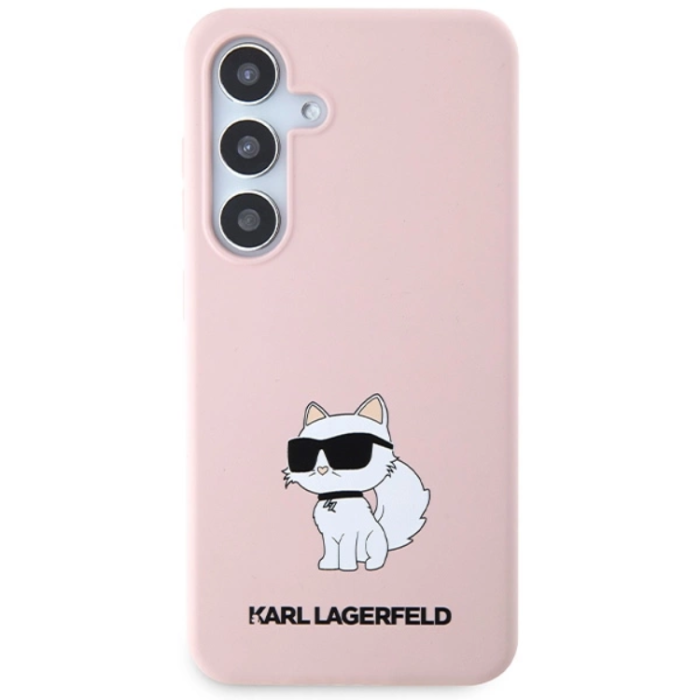 KARL LAGERFELD - Karl Lagerfeld Galaxy S24 Plus Mobilskal Silikon Choupette - Rosa