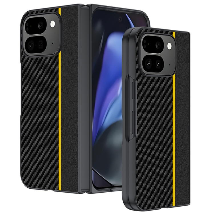 Google Pixel 10 Pro Fold Mobilskal Carbon Fiber - Gul | 2353 | AlltMobil
