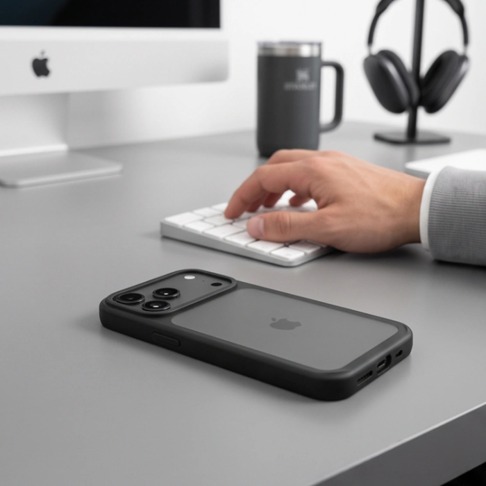 Tech-Protect - Tech-Protect Mobilskal För iPhone 18 Pro Max Magmat - Matte Svart