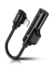 Floveme - Floveme Ladda och lyssna på musik samt Adapter för X/XS/XSMAX/XR/8/7 - Svart