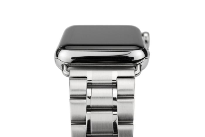 UTGATT5 - CASEual Apple Watch 42mm länkarmband av rostfritt stål - Silver