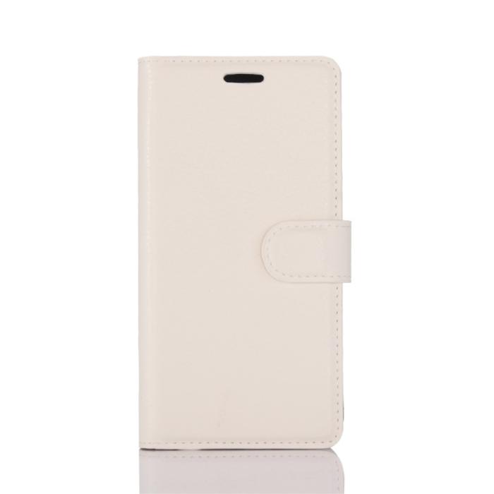 OEM - Litchi Plånboksfodral till Huawei P10 - Vit