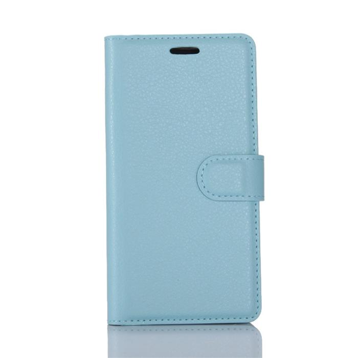 OEM - Litchi Plånboksfodral till Huawei P10 - Blå