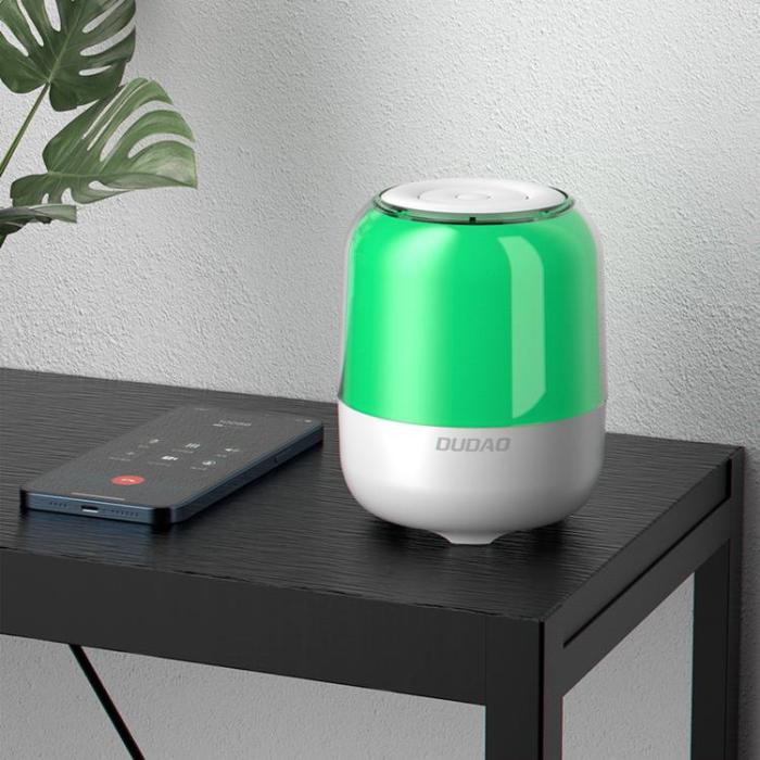 Dudao - Dudao Trådlös Bluetooth 5.0 RGB Högtalare 5W 1200mAh - Vit