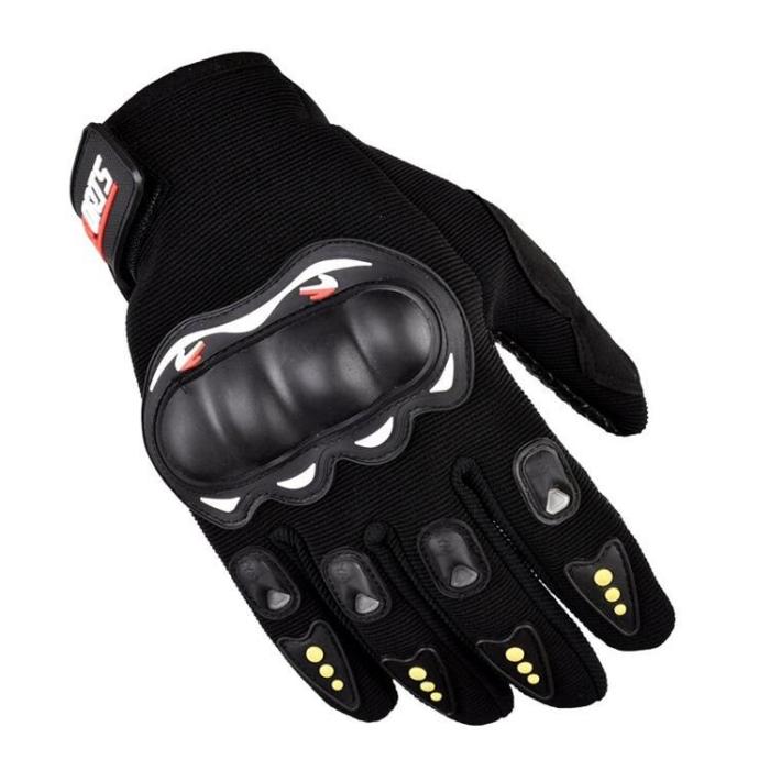 OEM - Motorcykel Touchvantar/Handskar med Knogskydd - Svart