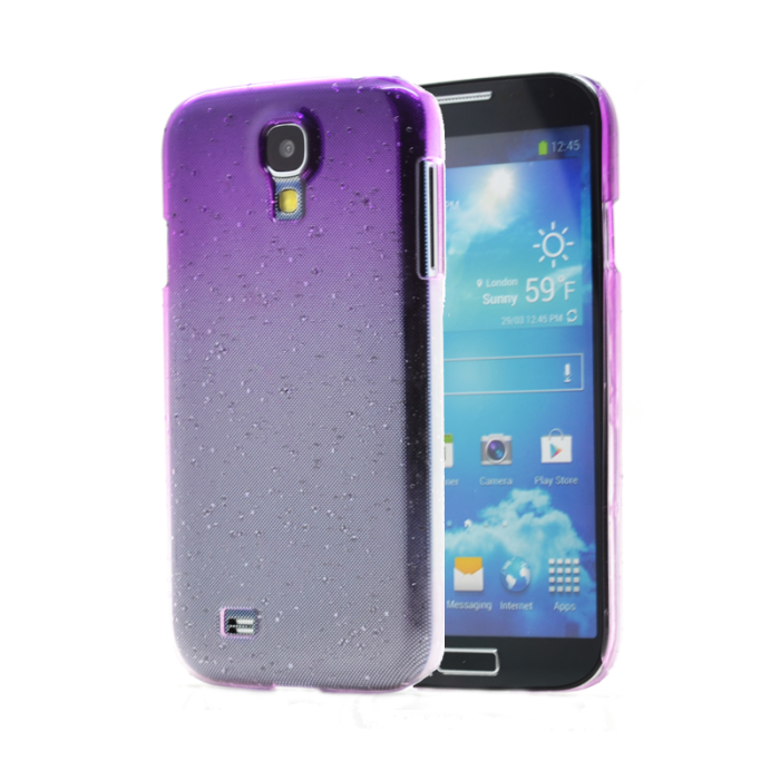 OEM - Raindrop Baksideskal till Samsung Galaxy S4 i9500 - Lila