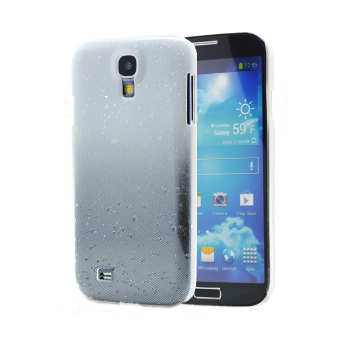 OEM - Raindrop Baksideskal till Samsung Galaxy S4 i9500 - Vit
