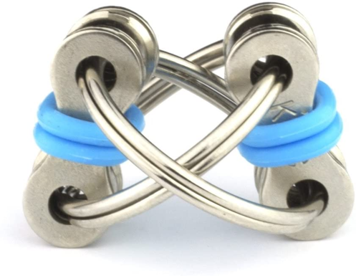 Fidget Toys - Fidget Chain Ring - Flippy Chain Toy - Blå