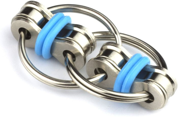 Fidget Toys - Fidget Chain Ring - Flippy Chain Toy - Blå