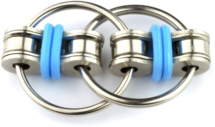Fidget Toys - Fidget Chain Ring - Flippy Chain Toy - Blå