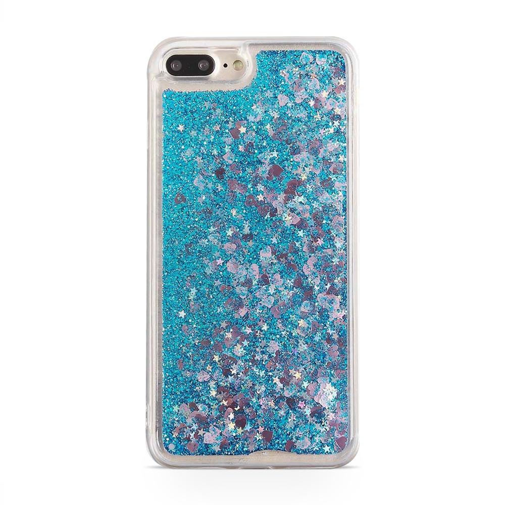 Glitter skal till Apple iPhone 8 Plus - Blå