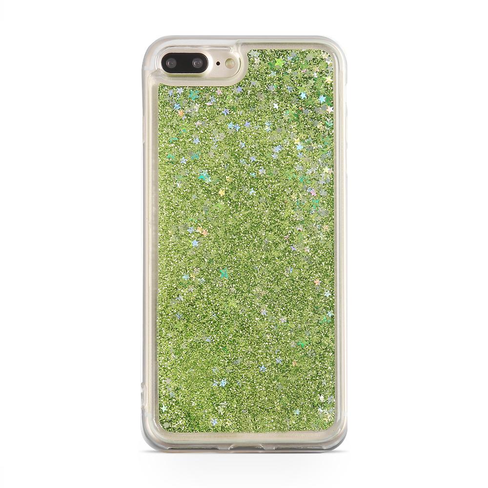 Glitter skal till Apple iPhone 7 Plus - Grön