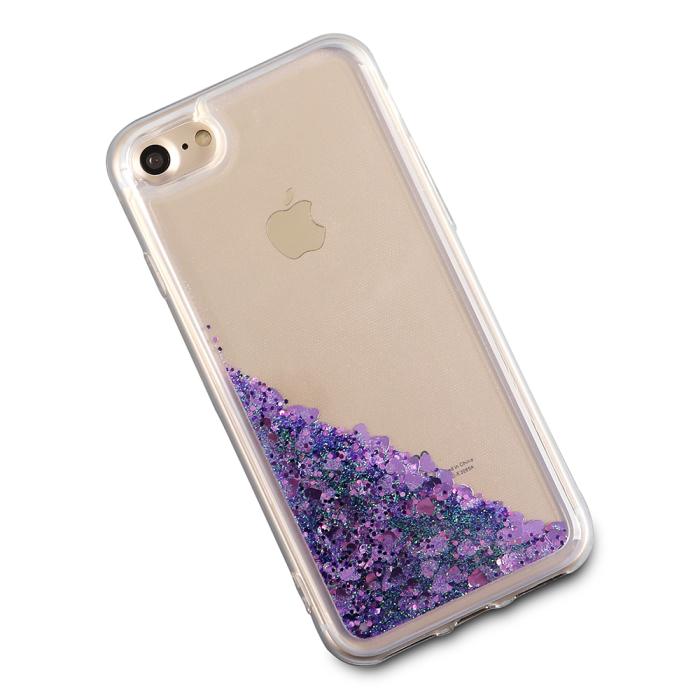 UTGATT4 - Glitter Skal till Apple iPhone 7/8/SE 2020 - Lila