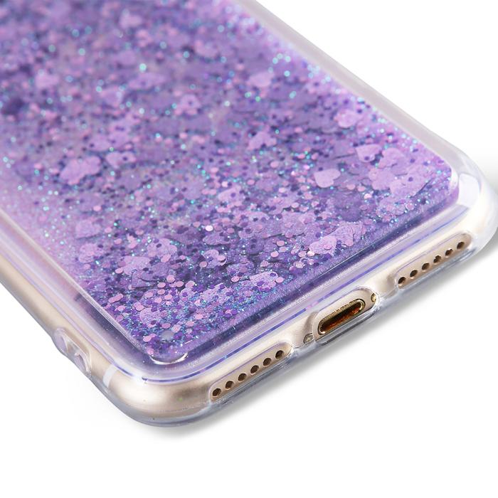 UTGATT4 - Glitter Skal till Apple iPhone 7/8/SE 2020 - Lila
