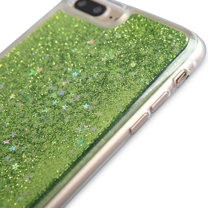 UTGATT5 - Glitter skal till Apple iPhone 7 Plus - Grön