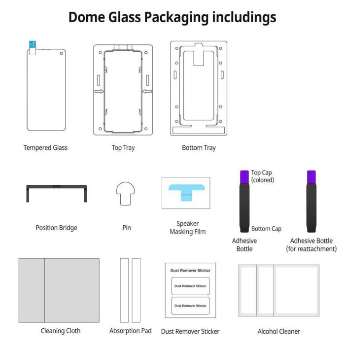 UTGATT5 - Whitestone Härdat Glas (Ersättningsglas) Galaxy Note 10+ Plus Clear