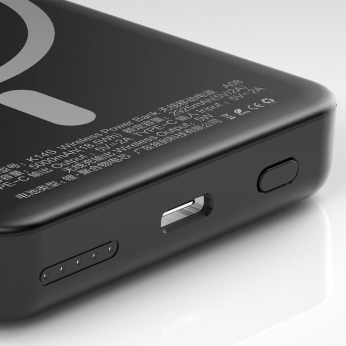 Dudao - Dudao Magsafe Trådlös Powerbank 5W 5000mAh - Vit