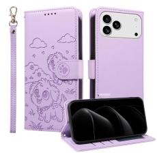 A-One Brand - iPhone 17 Pro Max Plånboksfodral RFID med handledsrem - Lila