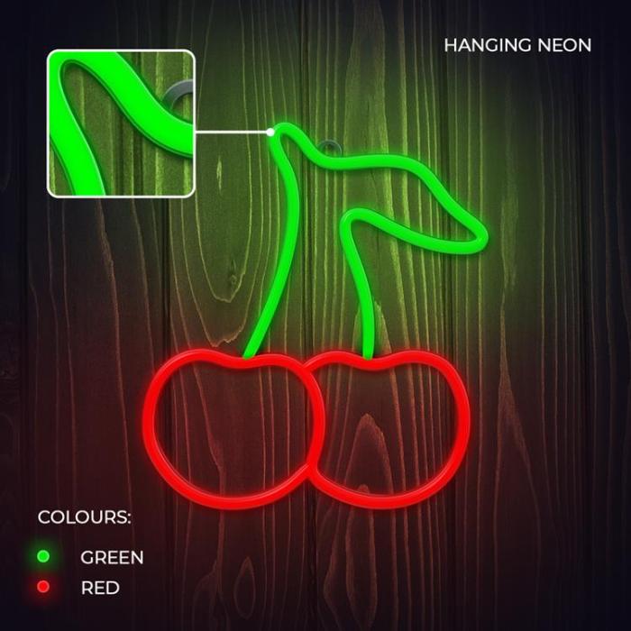 Neolia - Neolia Neon LED Light CHERRY NNE23 - Grön/Röd