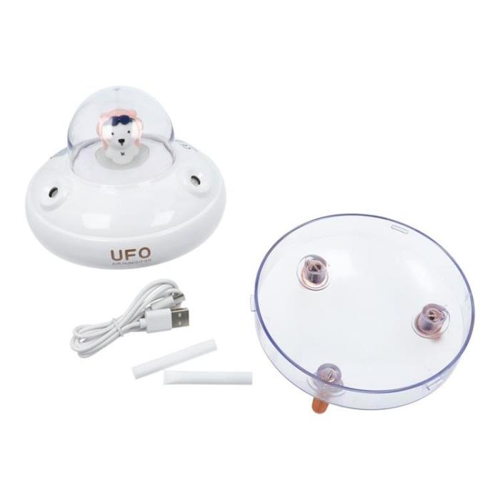 OEM - Aromaterapimaskin Luftfuktare/Diffusor UFO - Vit