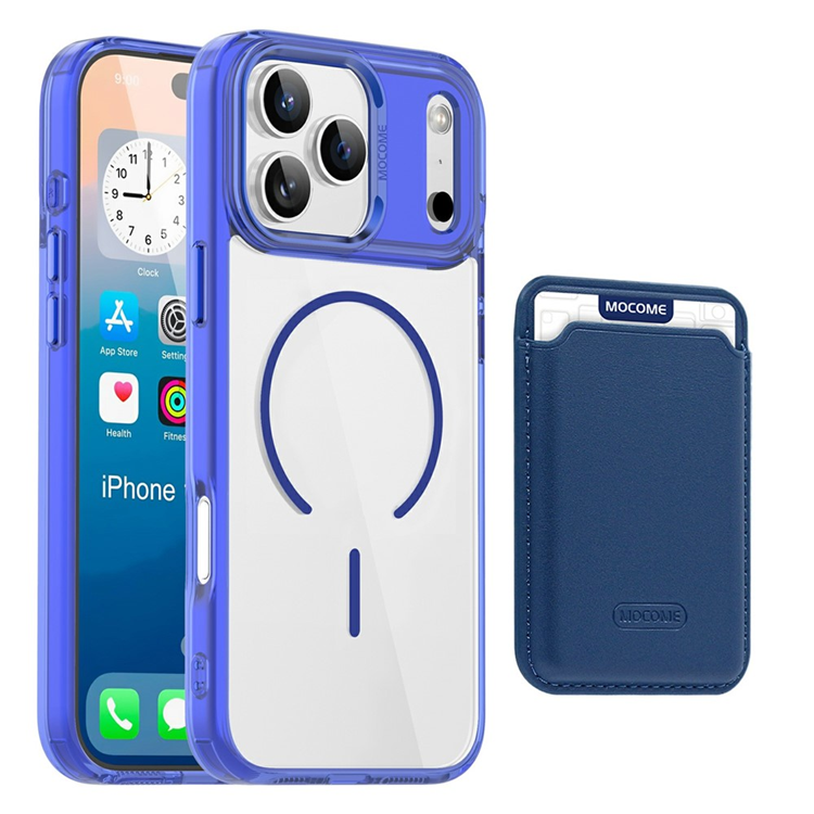 iPhone 17 Pro Max Mobilskal MagSafe med Korthållare - Sapphire | 2353 | AlltMobil