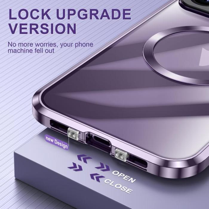 Boom of Sweden - BOOM iPhone 14 Mobilskal Magsafe Metall Frame - Lila