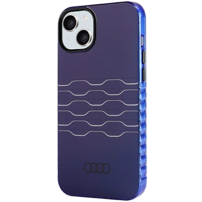 Audi - Audi iPhone 15/14 Plus Mobilskal Magsafe IML - Blå