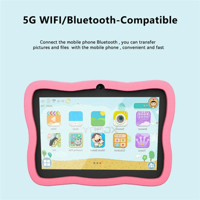 A-One Brand - Surfplatta För Barn A17 med 3000mAh Batteri - Rosa