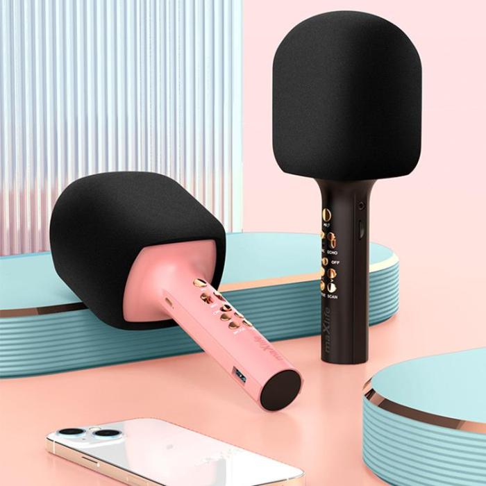 Maxlife - Maxlife Bluetooth Mikrofon med Högtalare MXBM-600 - Rosa