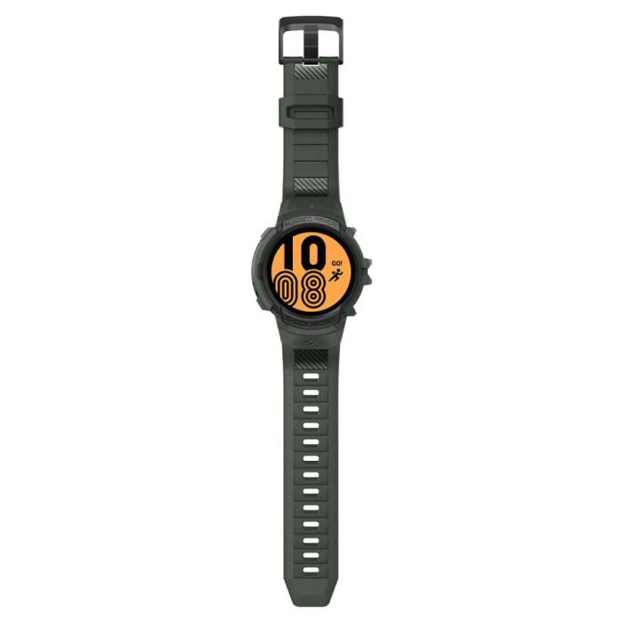 UTGATT1 - Spigen Galaxy Watch 4/5 44mm Armband Rugged Armor Pro - Militärgrön