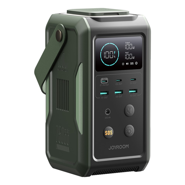 Joyroom - JOYROOM Powerbank 75000mAh 100W JR-PBF10 - Armégrön