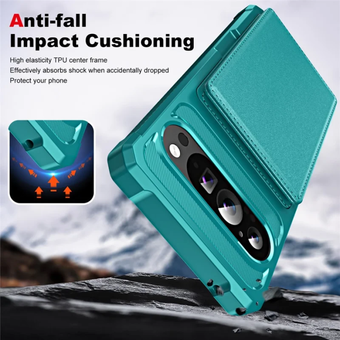 A-One Brand - Google Pixel 10 / Pixel 10 Pro Mobilskal korthållare - Grön