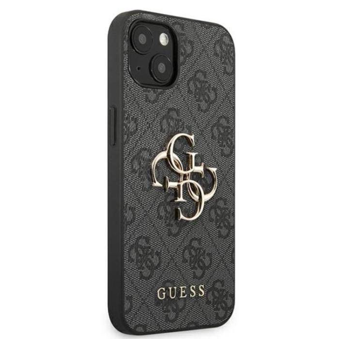 Guess - Guess iPhone 13/14/15 Mobilskal 4G Big Metal Logo - Grå